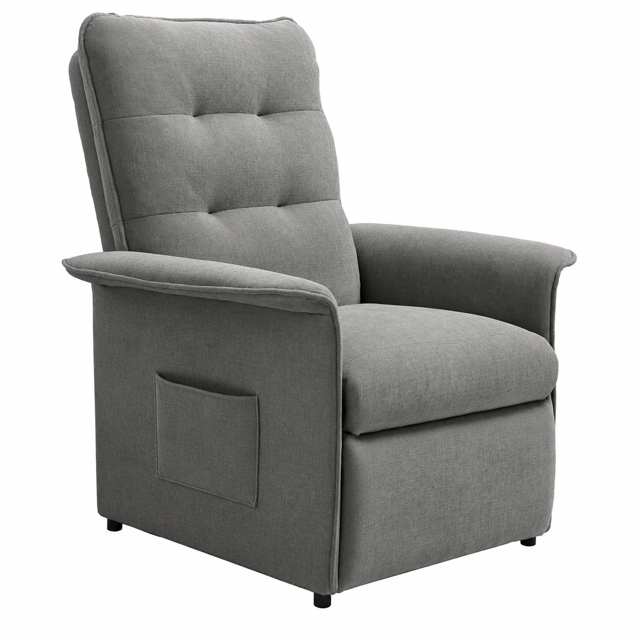 Fauteuil relax, réglable, coloris gris, pour le salon