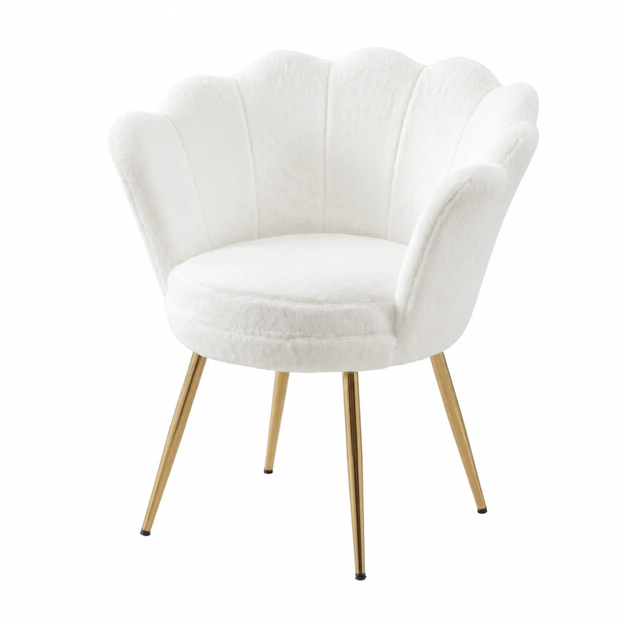 Coiffeuse, en métal, coloris blanc, pour la chambre