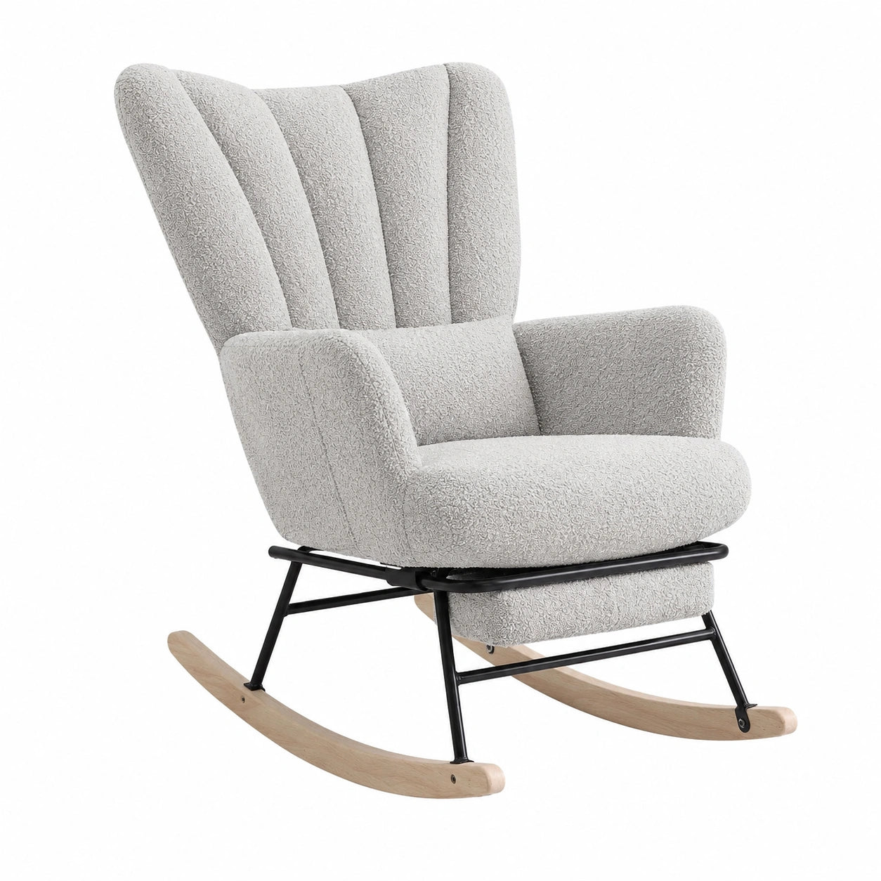 Fauteuil, en tissu, coloris gris, pour le salon ou la chambre
