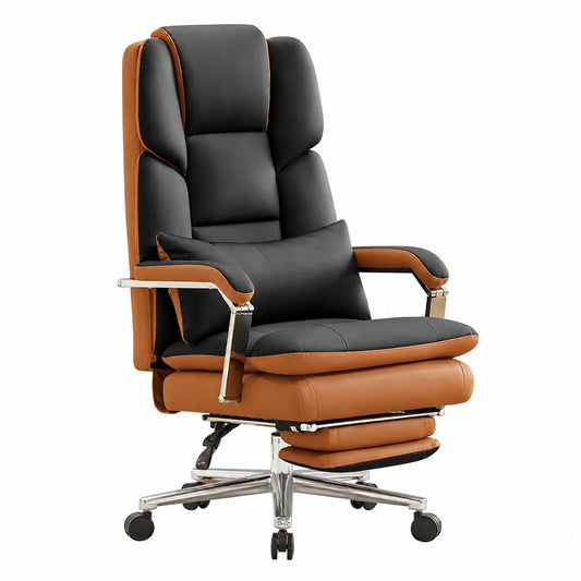 Bureau, en cuir, coloris noir, pour l’espace de travail