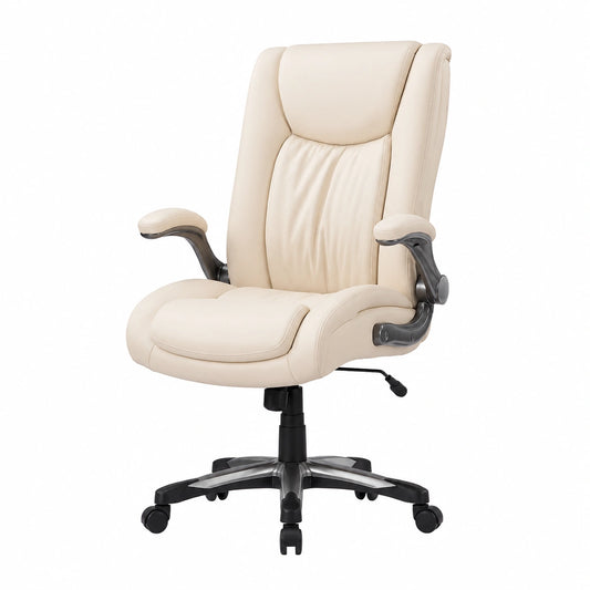 Bureau, pliable, coloris ivoire, pour l’espace de travail