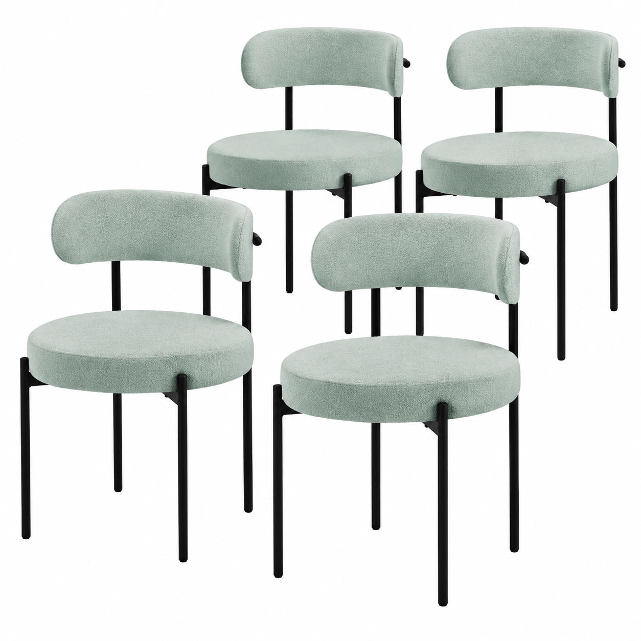 Bureau, rembourré, en métal et tissu, coloris noir et vert, pour l’espace de travail