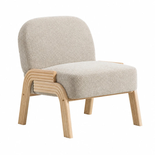 Fauteuil, 72 x 61 x 78 cm, coloris gris, pour le salon ou la chambre