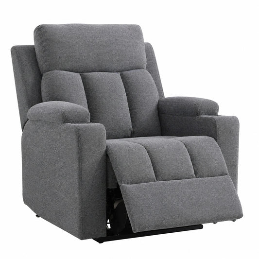 Fauteuil relax, coloris gris, pour le salon