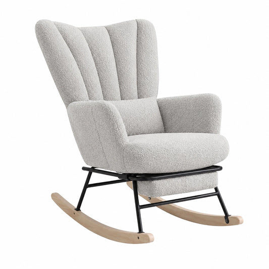 Fauteuil, en tissu, coloris gris, pour le salon ou la chambre